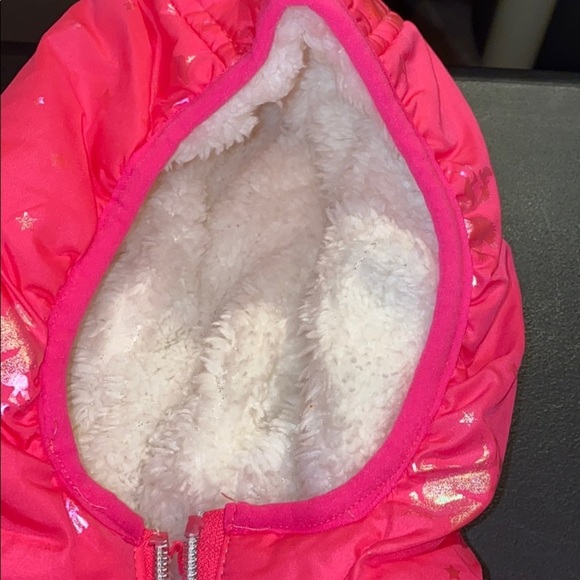 Knockout Pink & Iridescent Unicorn Puffer Jacket - Picture 5 of 5